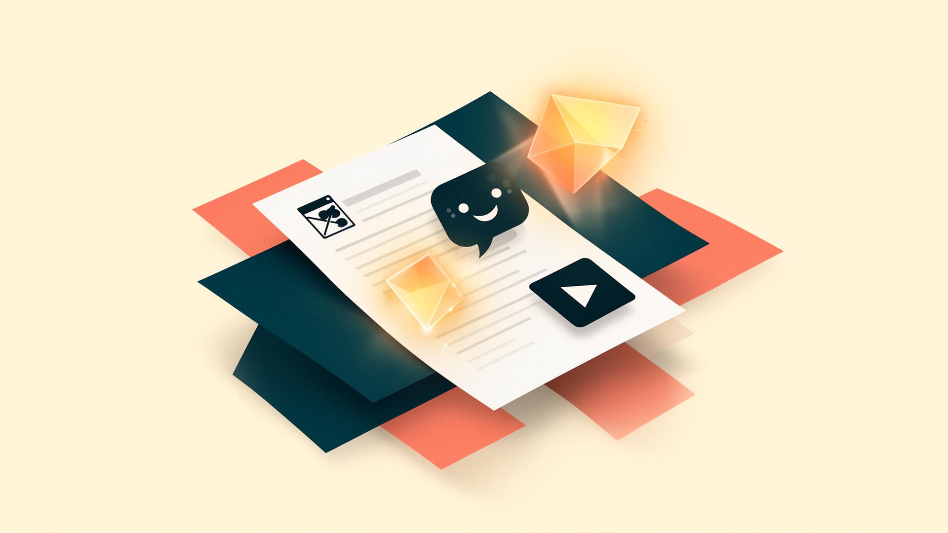 Source documents transforming into a lesson package